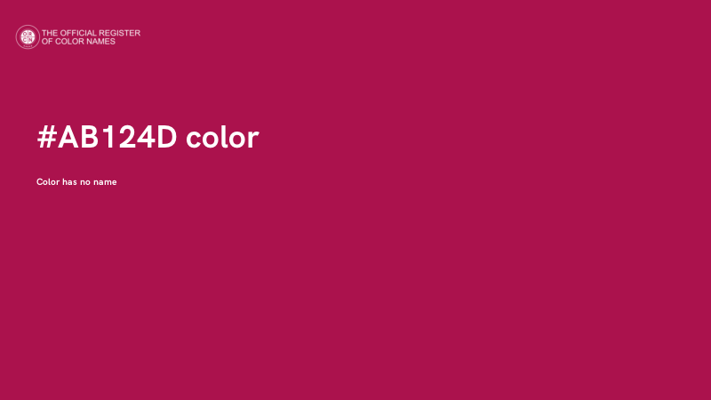 #AB124D color image