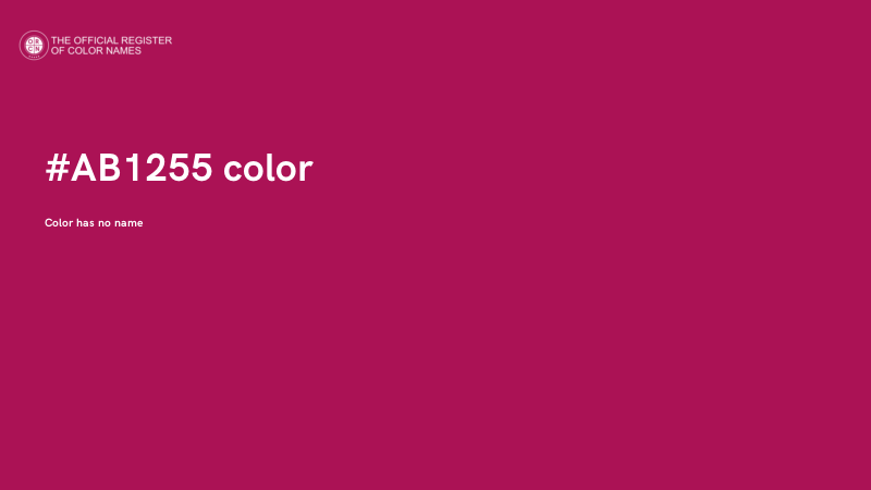 #AB1255 color image