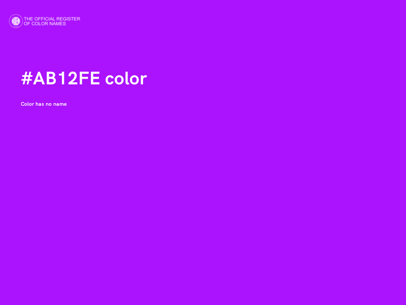 #AB12FE color image