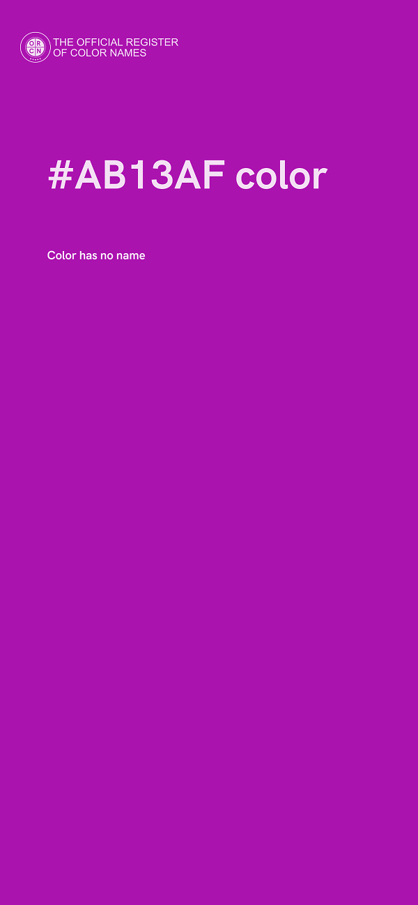 #AB13AF color image