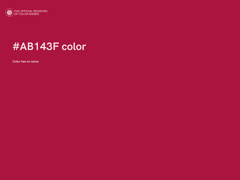 #AB143F color image