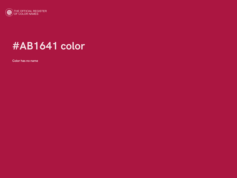 #AB1641 color image
