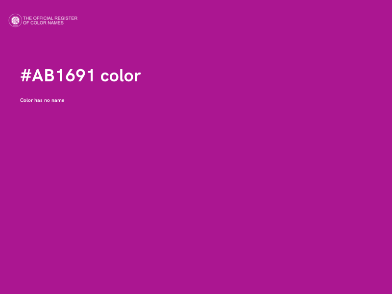 #AB1691 color image
