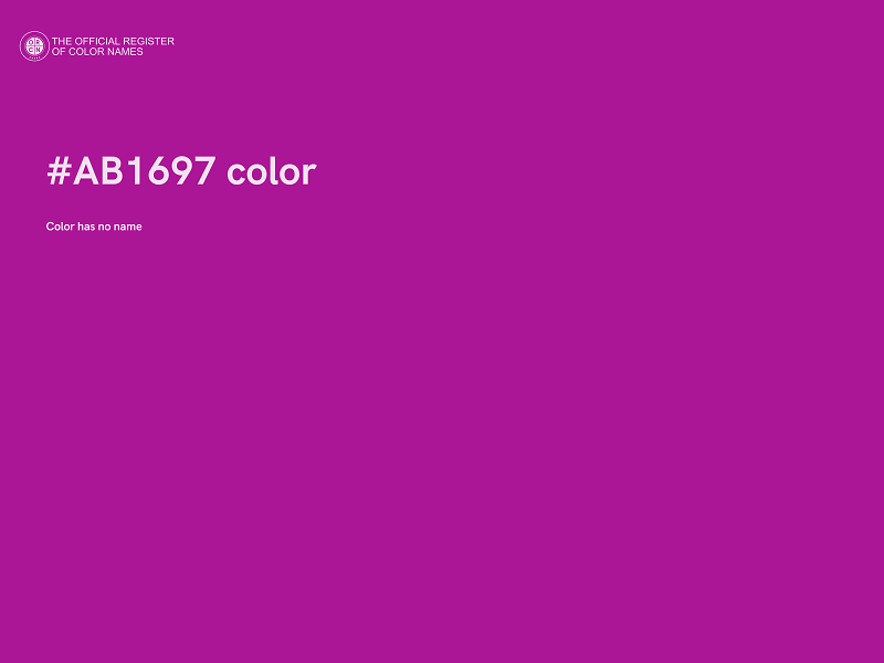 #AB1697 color image