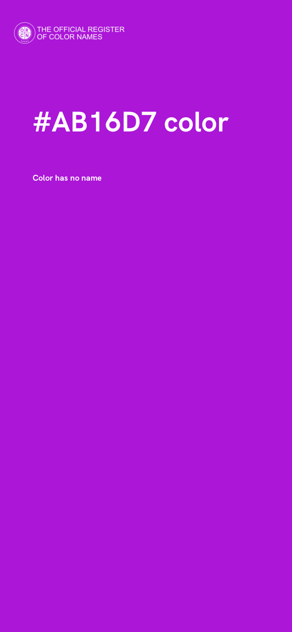 #AB16D7 color image