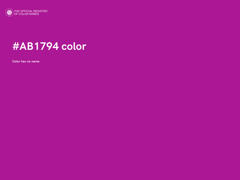 #AB1794 color image