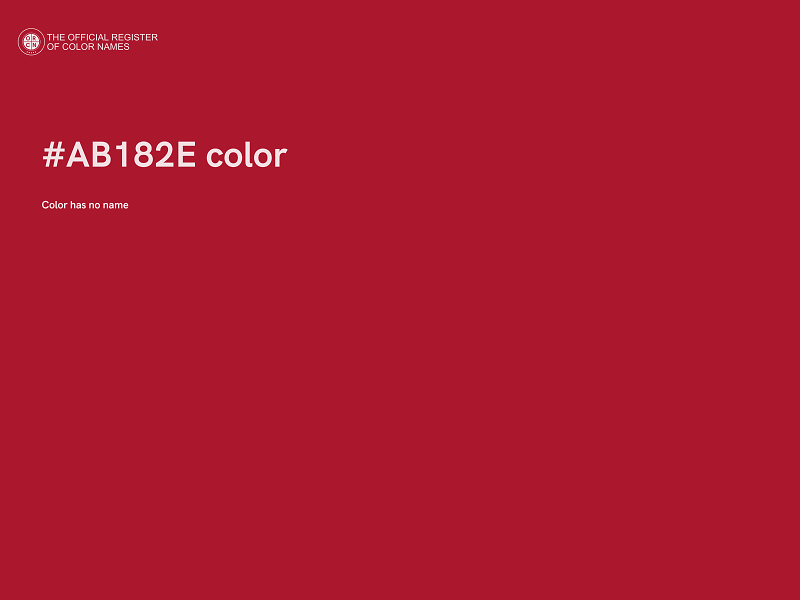 #AB182E color image