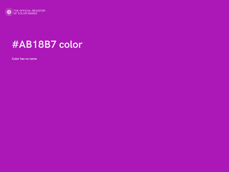 #AB18B7 color image