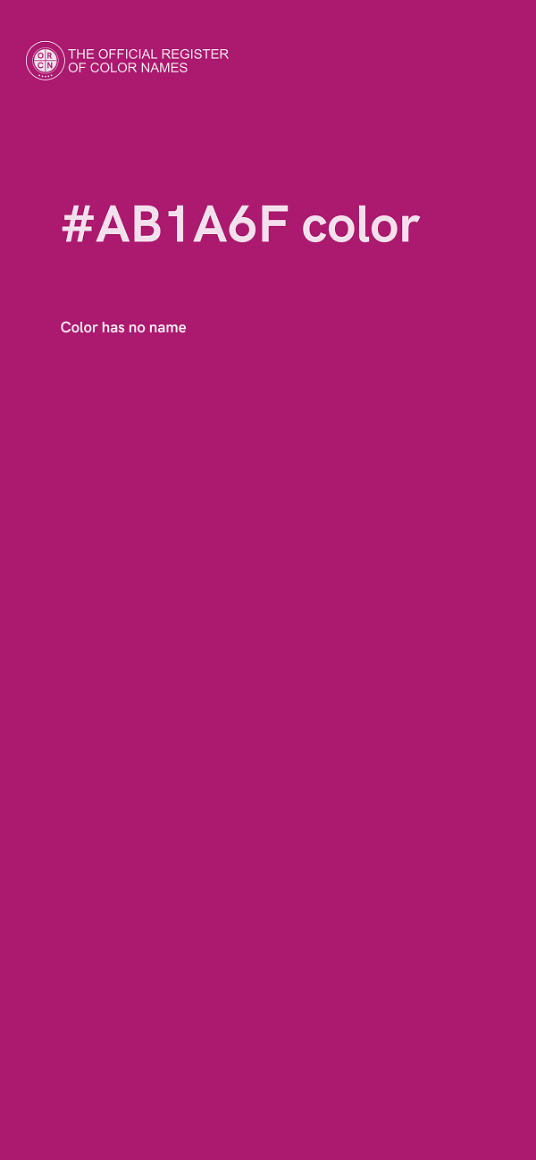 #AB1A6F color image