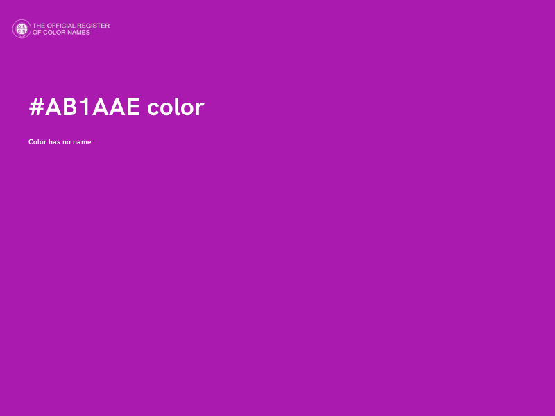 #AB1AAE color image
