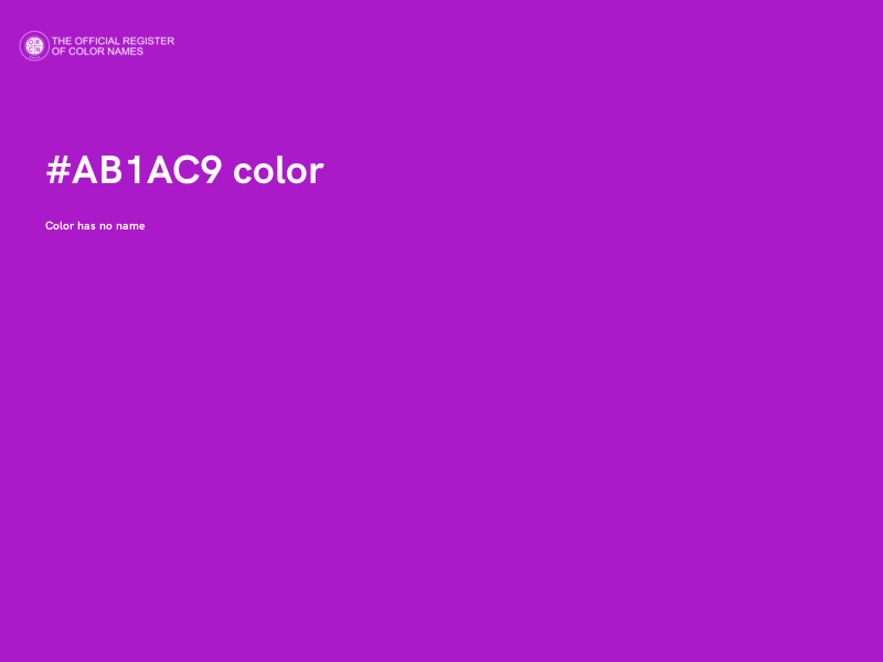 #AB1AC9 color image