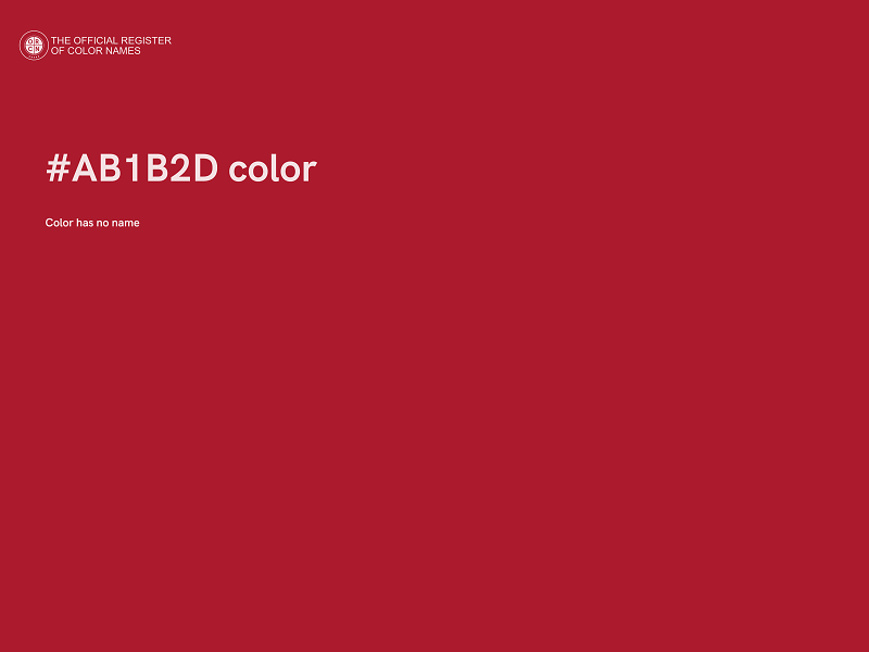 #AB1B2D color image