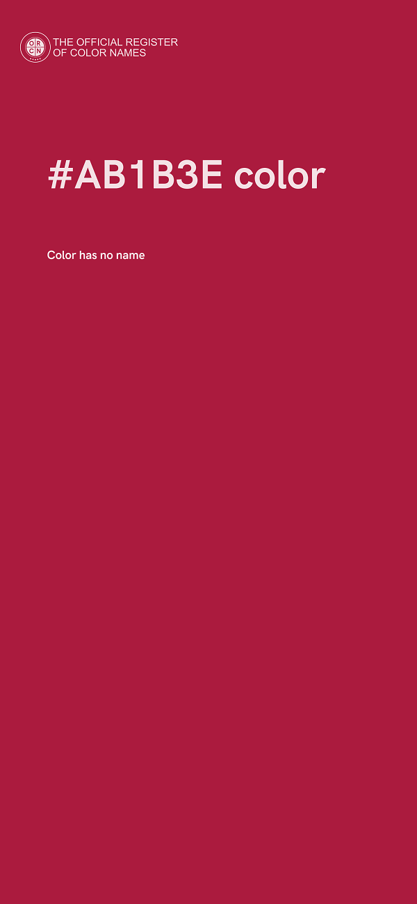 #AB1B3E color image