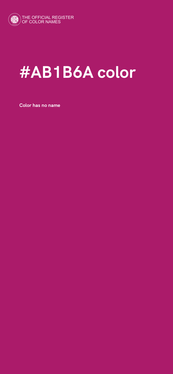 #AB1B6A color image