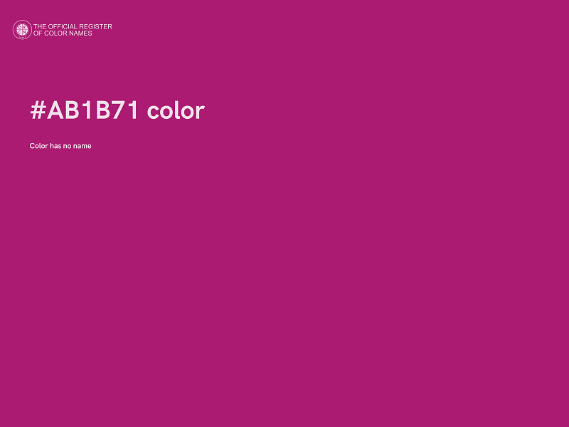 #AB1B71 color image