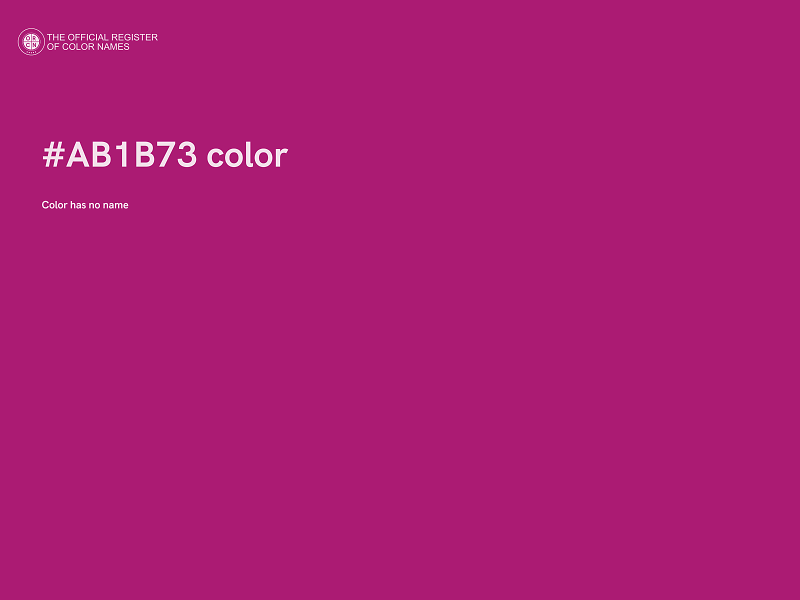 #AB1B73 color image