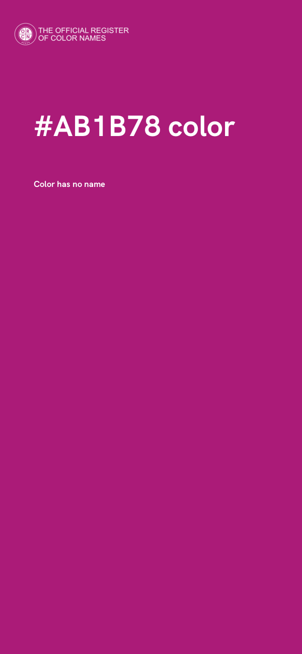 #AB1B78 color image