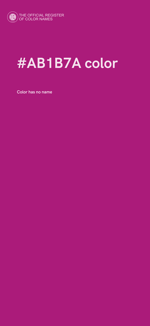 #AB1B7A color image