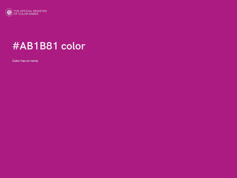 #AB1B81 color image