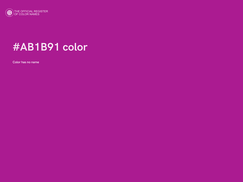 #AB1B91 color image