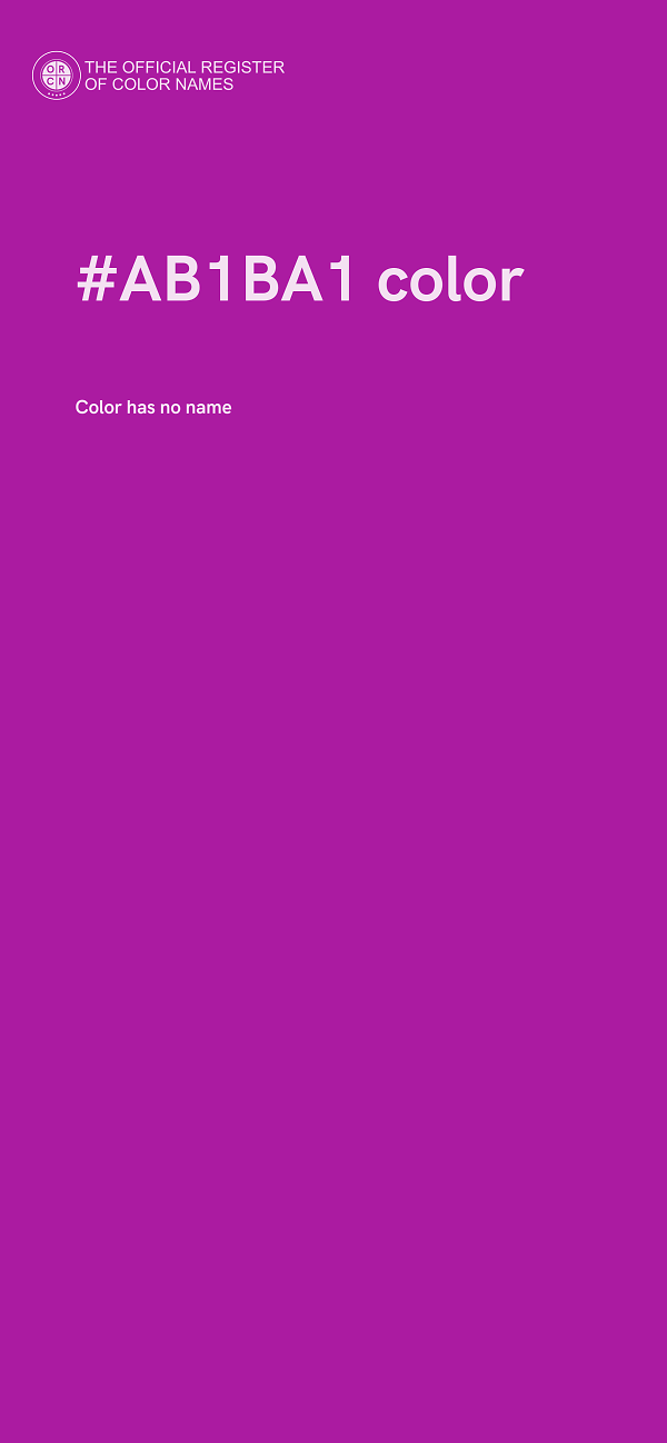 #AB1BA1 color image