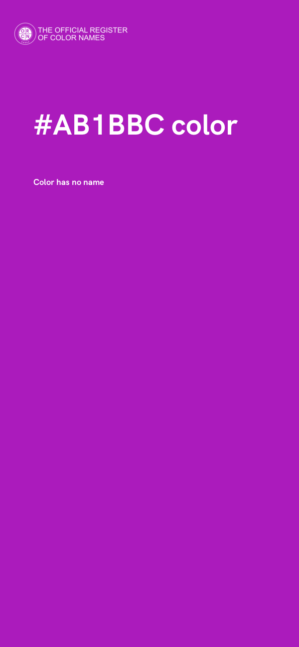 #AB1BBC color image