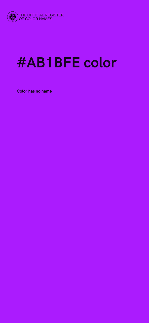 #AB1BFE color image