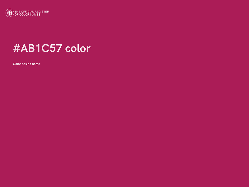 #AB1C57 color image