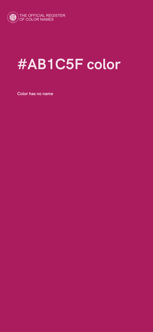 #AB1C5F color image