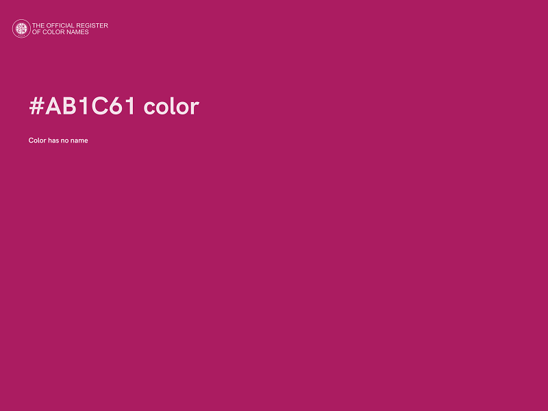 #AB1C61 color image