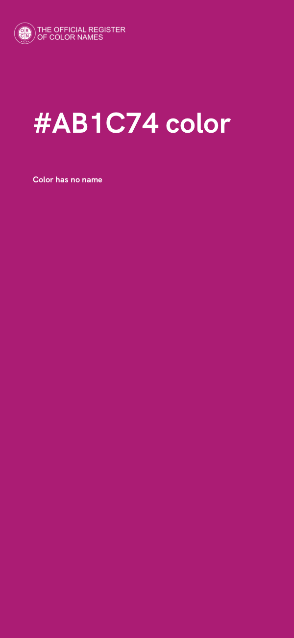 #AB1C74 color image
