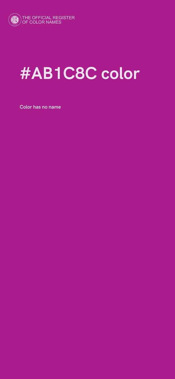 #AB1C8C color image