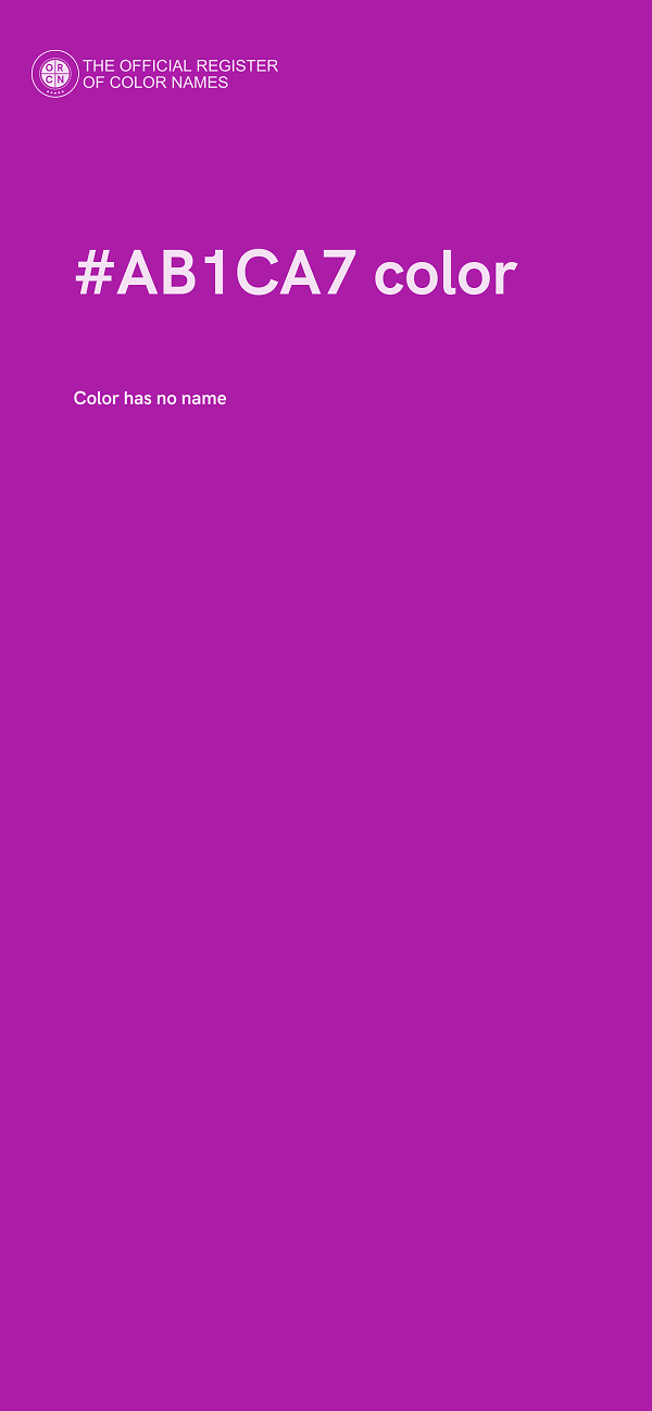 #AB1CA7 color image