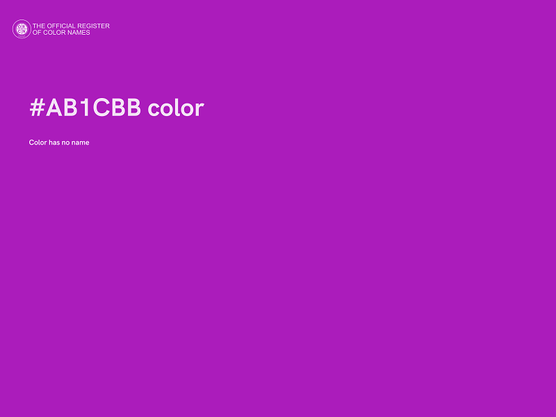 #AB1CBB color image