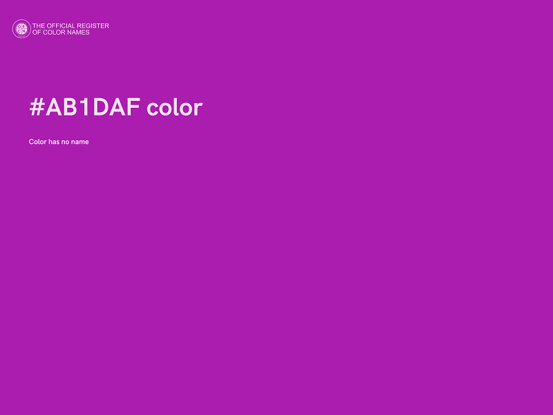 #AB1DAF color image