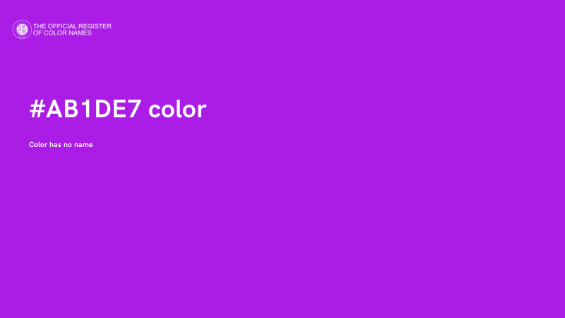 #AB1DE7 color image