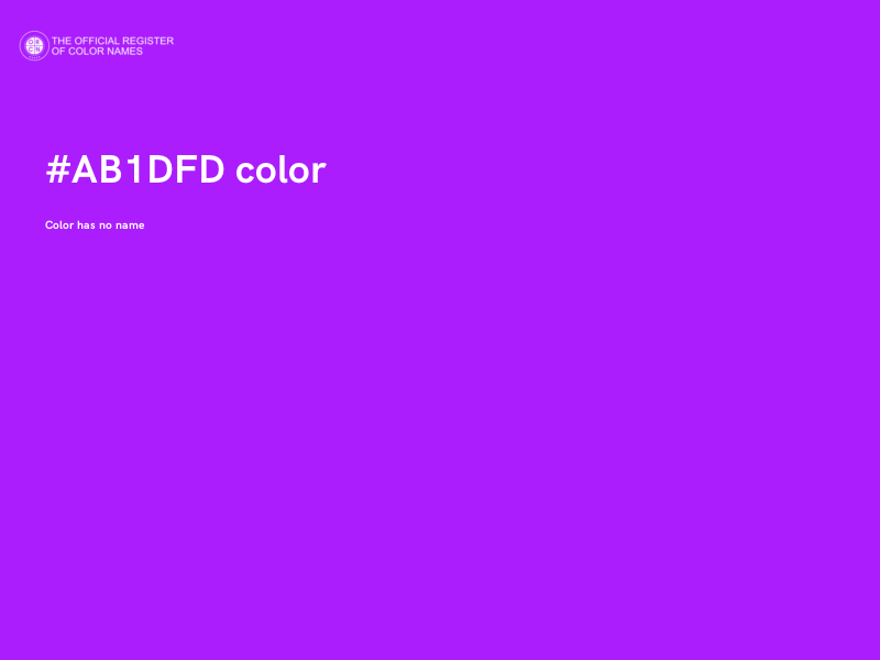 #AB1DFD color image