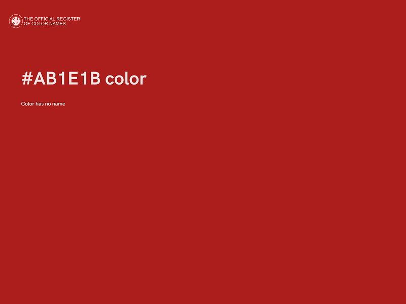 #AB1E1B color image