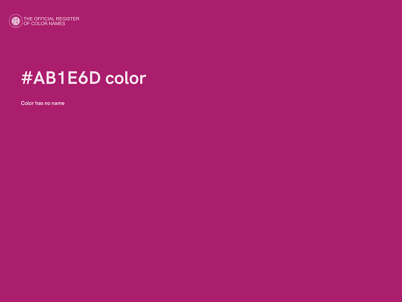 #AB1E6D color image