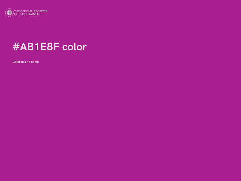 #AB1E8F color image