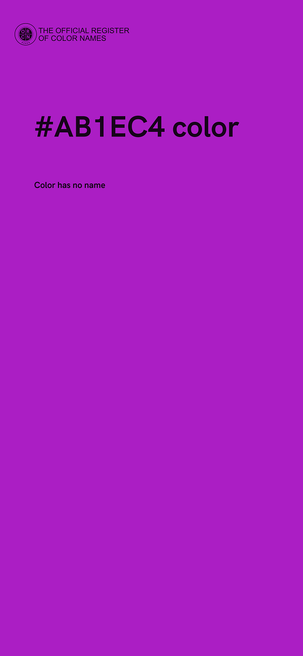 #AB1EC4 color image