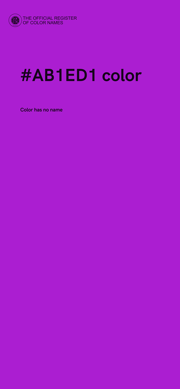 #AB1ED1 color image