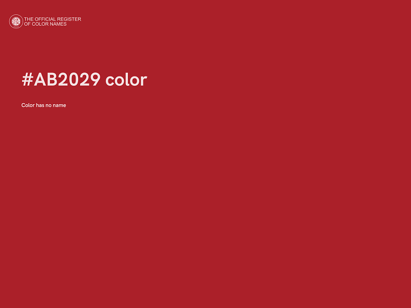 #AB2029 color image