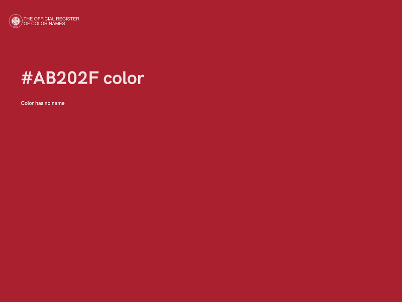 #AB202F color image