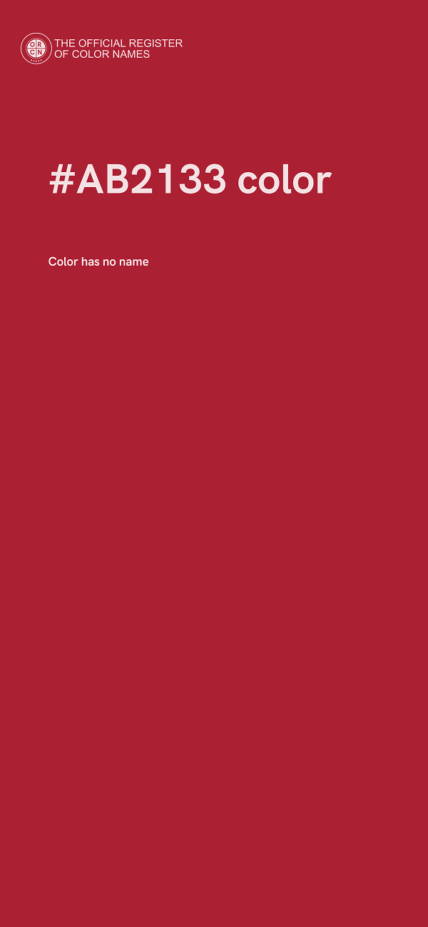 #AB2133 color image