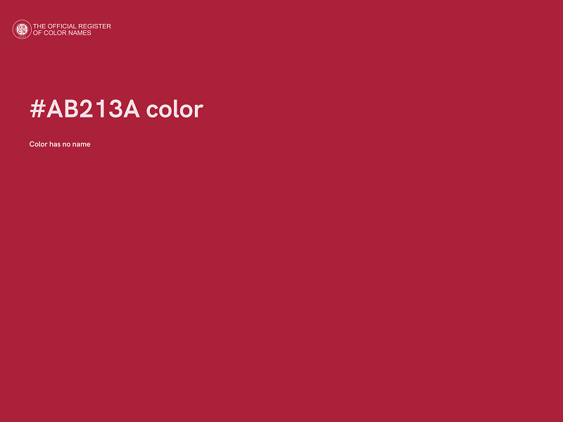 #AB213A color image