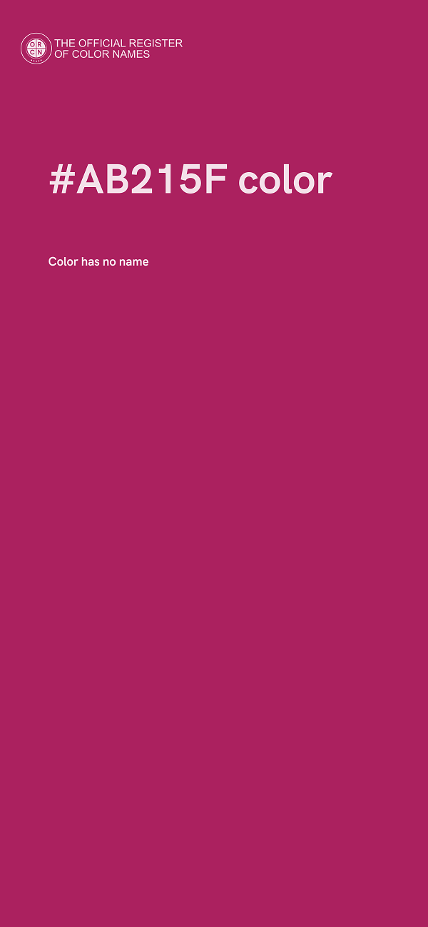 #AB215F color image
