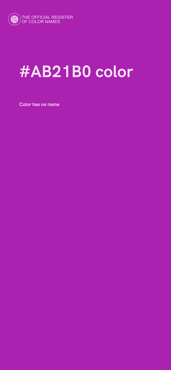 #AB21B0 color image
