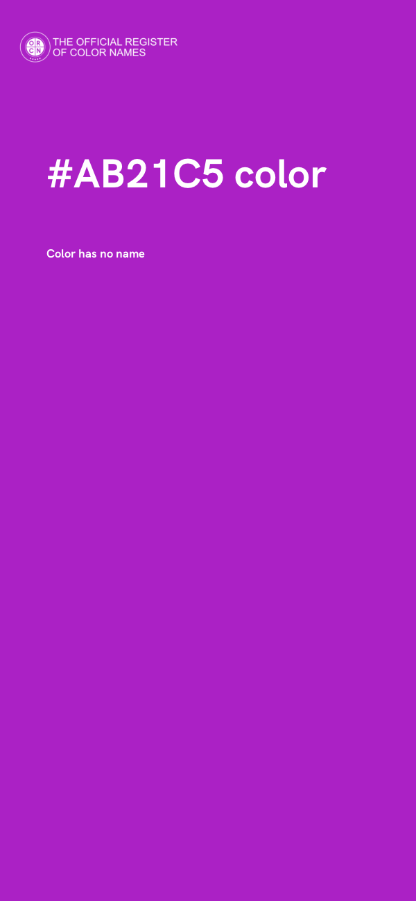 #AB21C5 color image