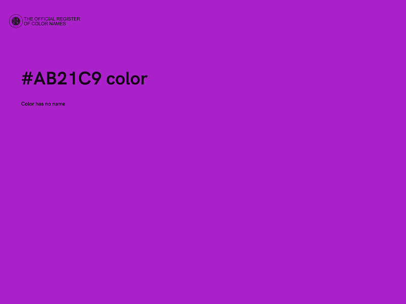 #AB21C9 color image